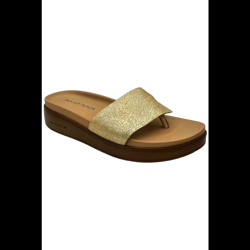 Donald J. Pliner Tan Sandals with Cushioned Platform